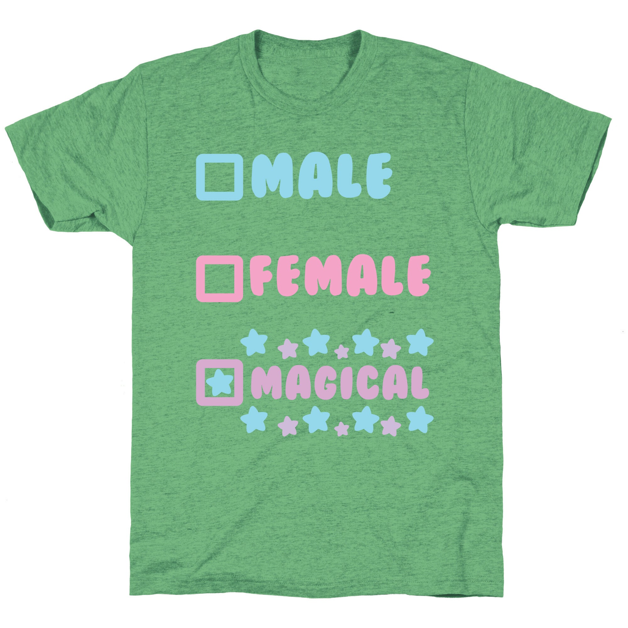 Magical Gender Checklist Unisex Triblend Tee